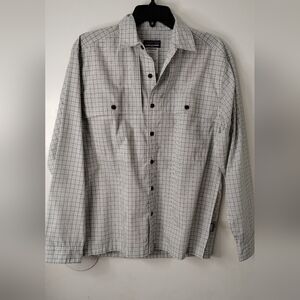 Patagonia Men's Organic Cotton Blend Button-Down Shirt Size S Plaid Long Sleeve‎
